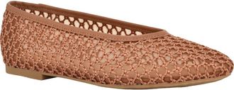 Calvin Klein Delicate Mesh Ballet Flat in Dark Natural at Nordstrom Rack, Size 8.5