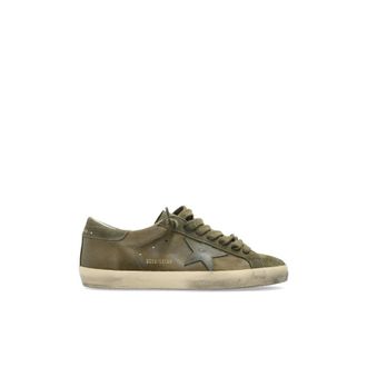 Golden Goose Sneakers, male, Green, 5 UK, Super-Star Low-Top Sneaker