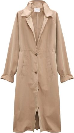 Dorothee Schumacher Luxe Laagjes Jas - Dames - Mantel - Beige - L - Jassen