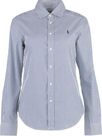 Ralph Lauren Gestreept shirt - Dames - Overhemden - Blauw - S - Katoen - Overhemden