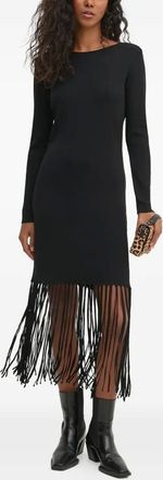 Pedro del Hierro Abito con frange - Nero