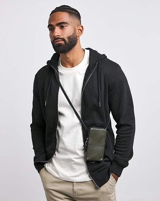 Jacamo Full Zip Hoodie Extra Long