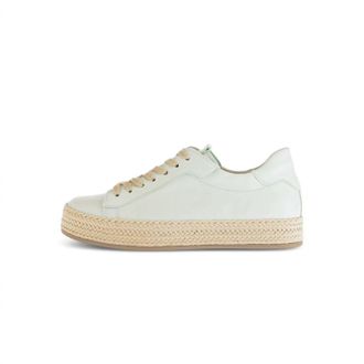 Gabor Womens Woven Sole Sneaker In Nappa Mint