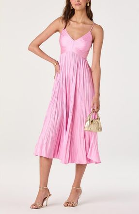 ASTR the Label Maeve Midi Dress in Pink at Nordstrom, Size X-Small