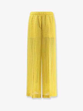 Nude Pantaloni in misto lino - NUDE - gender_Woman