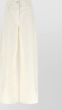 Brunello Cucinelli denim high-rise wide-leg jeans