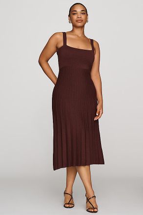 Maeve Pleated Midi Sweater Dress
