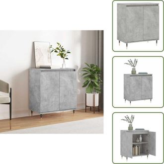 vidaXL The Living Store Credenza Grigio Cemento 60x35x70 cm in Legno Multistrato - Credenza grigio cemento