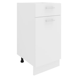ebuy24 Gabinete De Cocina Vcm Dimensiones Aprox. Al. 82 X An. 40 X P. 46 Cm Gabinete Inferior Con Caj&oacute;n Muebles De Cocina - Esilo (blanco)