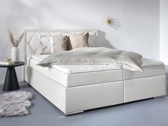 Leonique Boxbett »Alfie, Bestseller, wahlweise mit Bettkasten« mit Strasssteinen im Kopfteil, H2, H3 und H4 wählbar