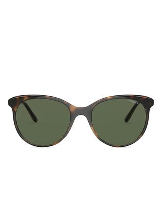 Vogue Eyewear Occhiali da sole tondi con effetto tartarugato - Marrone