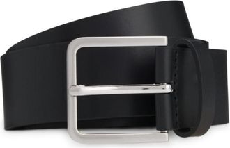 BOSS Logo-tip belt in leather
