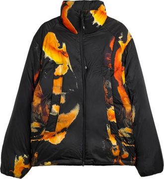 Yohji Yamamoto Multikleur jassen met tweewegrits - Heren - Winterjassen - Veelkleurig - M - Nylon - Jassen