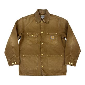 Carhartt Work in Progress OG Chore Coat - Heren - Zomerjassen - Bruin - XS - Katoen - Jassen