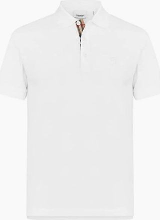 Burberry Mens Burberry Classic Eddie Polo White - Size: 42