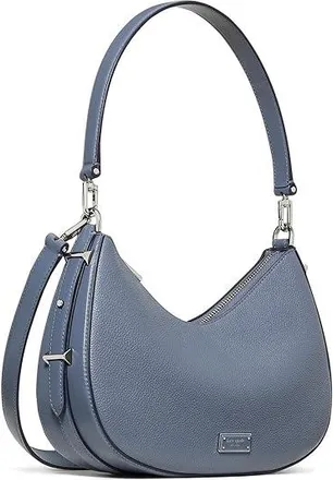 Kate Spade New York Liv Pebbled Leather Convertible Shoulder Tote Womens Handbags Cinder Grey