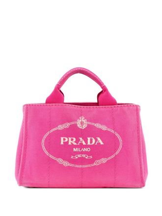 Prada Canapa Canvas Mini tote bag - Pink
