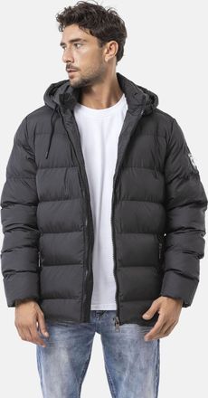 Cipo & Baxx Steppjacke CIPO & BAXX, Herren, Gr. XXL, schwarz, Web, Obermaterial: 100% Polyester, unifarben, Po-bedeckend, gerader Abschluss, Jacken Steppjacke
