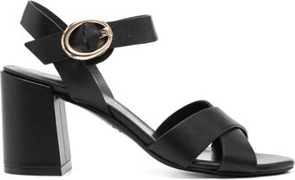 Stuart Weitzman Womens Benni Block 75 - Black Leather - Size EU 38