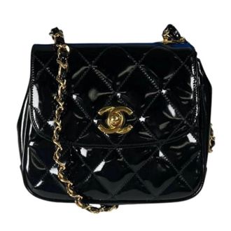 Chanel Pre-owned Matelasse Schoudertas - Dames - Pre-owned - Zwart - Maat: ONE Size Leer