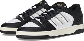 adidas Turnaround Basketball Shoes Black/Crystal Sand/Cloud White : Mens 11 - Womens 12 Medium, Leather/Suede