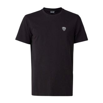 Emporio Armani T-Shirts, male, Black, Size: 3XL Casual Cotton T-Shirt for Men
