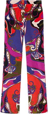 Pucci Pantaloni dritti con stampa - Viola