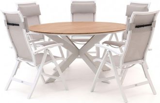 Bellagio la vita attrattiva Bellagio Lugo/Fidenza &oslash;149cm dining tuinset 6-delig verstelbaar