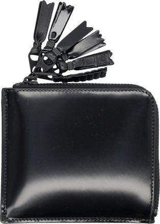 Comme Des Gar&ccedil;ons Zwarte ritsportemonnee met bedeltjes - unisex - Portefeuilles - Zwart - ONE Size - Accessoires