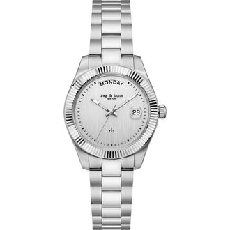 Rag & Bone Lex Bracelet Watch, 34mm in Silver at Nordstrom