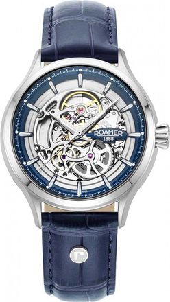 Roamer 101984-41-45-05 Mens Competence Skeleton IV Watch - Silver - One Size