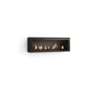 Skraut Home Chimenea El&eacute;ctrica Led, Sin Calor, 107x38x25cm, Sal&oacute;n - Comedor, Chimenea El&eacute;ctrica, Estilo Moderno, Negro - Skraut Home