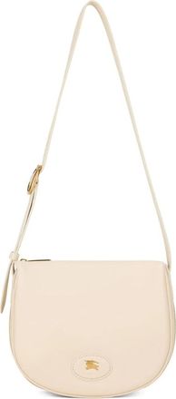 Burberry Equestrian Knight Leren Schoudertas - Dames - Tassen - Beige - Maat: ONE Size Leer