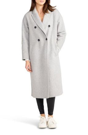 Belle & Bloom Guestlist Oversized Double Breasted Coat in Grey Marle at Nordstrom, Size X-Small Au