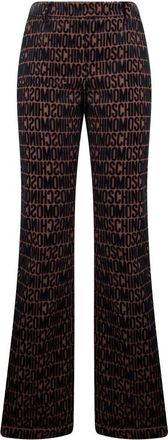 Moschino Broeken, Dames, Veelkleurig, S, Katoen, Elegante Slim Broek