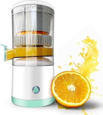 No Brand Mini Spremiagrumi Elettrico - Ricaricabile Tramite Usb, Spremiagrumi Portatile Per Agrumi E Mele, Pressa Automatica Sicura Per Uso Domestico E In Rist