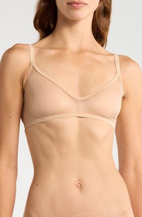 Commando Invisible Lift Triangle Bralette in Beige at Nordstrom, Size X-Large