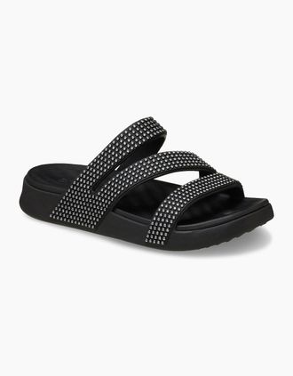Crocs Womens Crocs Getaway Strappy EVA Womens Black Sandals - Size: UK 8 / eu 41/42 / us w10