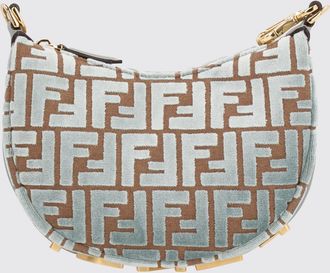 Fendi Borsa Fendigraphy Mini Fendi in velluto con monogram FF jacquard