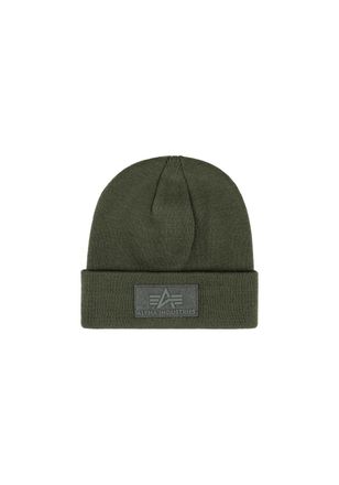 Alpha Industries Skim&uuml;tze ALPHA INDUSTRIES Velcro Beanie, Damen, Gr. onesize, gr&uuml;n (dunkelgr&uuml;n), Obermaterial: 100% Polyacryl, M&uuml;tzen Skim&uuml;tze
