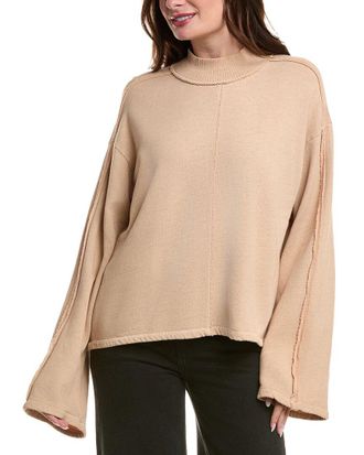 Project Social T Good Luck Seamed Mock Neck Sweatshirt