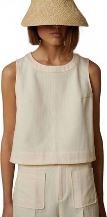 SOEUR Pampa Top In Cream
