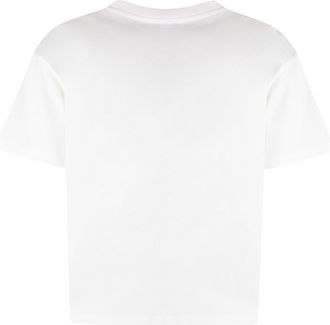 A.P.C. Womens Organic Cotton Crew-Neck T-Shirt White T-Shirts & Jerseys