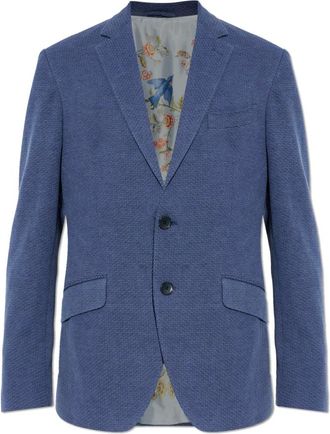 Etro Blazer met Open Revers - Heren - Blazers - Blauw - L - Katoen - Jassen