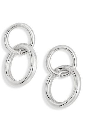 Leith Link Drop Earrings in Silver at Nordstrom Rack