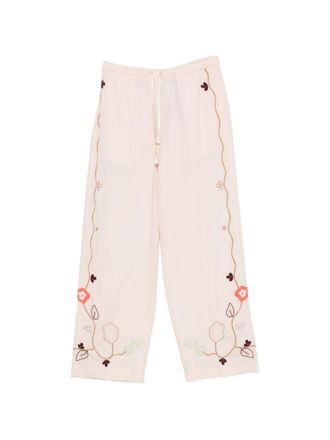 Forte_Forte Womens Embroidered Cotton Trousers