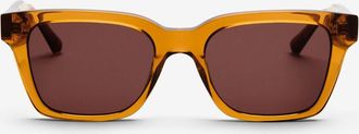 Messy Weekend DEAN Coffee Brown Womens Sunglasses Orange Size 52
