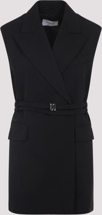 Sportmax Black Crew Vest Dress