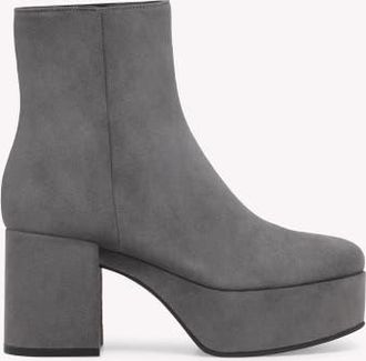 Gianvito Rossi Sally Bootie in Grey Suede at Nordstrom, Size 39.5