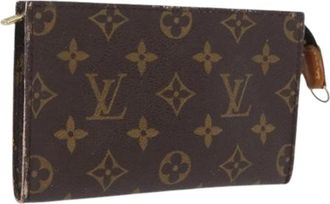 Louis Vuitton Pre-owned Clutches, female, Brown, Size: ONE SIZE Pre-owned Vintage Canvas Clutch